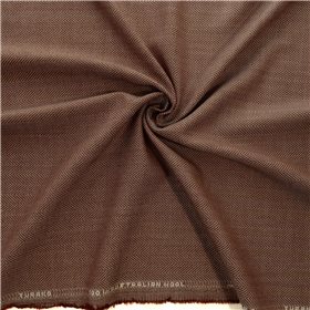 Wine/ Off White Australian Super 100s Wool Herringbone Fabric