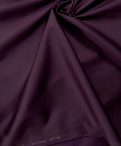 Aubergine 100% Egyptian Cotton Fabric