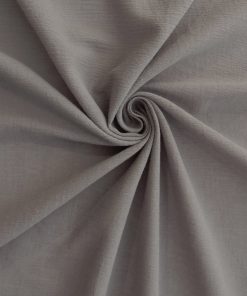 Silver Cotton Gauze Fabric