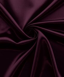 Aubergine Delightful Crepe Back Satin Fabric