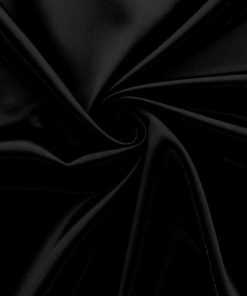 Black Delightful Crepe Back Satin Fabric