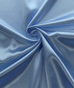 Blue Delightful Crepe Back Satin Fabric