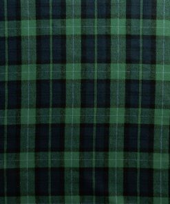Alternative view of Black Watch Plaid Yarn Dyed Flannel Fabric
