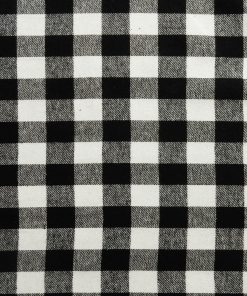 Alternative view of Buffalo Plaid Black/White Yarn Dyed Flannel Fabric