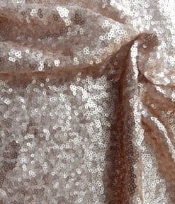 Champagne Stretch Mini Sequin Fabric
