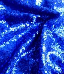 Royal Blue Stretch Mini Sequin Fabric