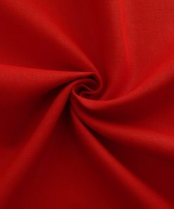 Red 100% Irish Linen Fabric