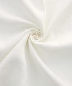 White Tumbled 100% Irish Linen Fabric