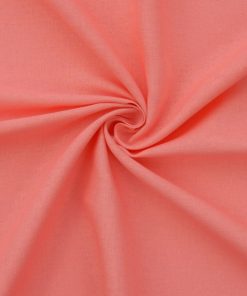 Coral Bermuda Linen-Rayon Fabric