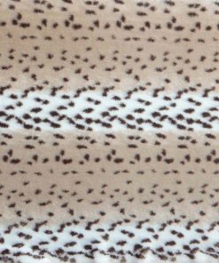 Alternative view of Aspen Snow Leopard Minky Fabric