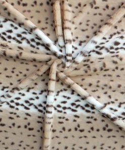 Aspen Snow Leopard Minky Fabric
