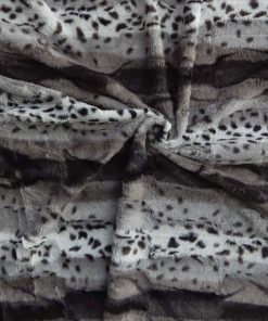 Gray Animal Pelt Minky Fabric