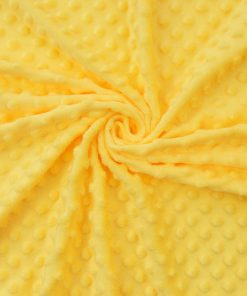 Yellow Snuggle Minky Dot Fabric