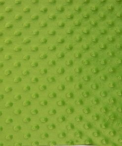 Alternative view of Leaf Green Snuggle Minky Dot Fabric