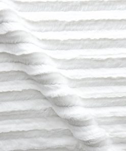 White Mink Minky Fabric