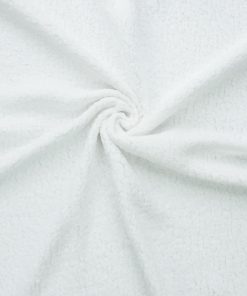 White Stretch Minky Sherpa Fabric