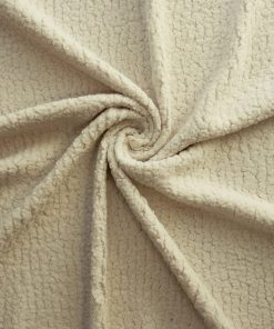 Natural Stretch Minky Sherpa Fabric