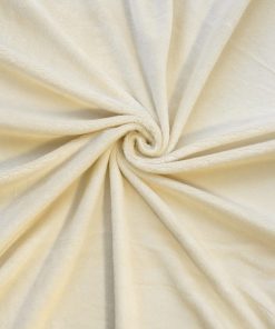 Cream Snuggle Solid Minky Fabric