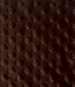 Brown Snuggle Minky Dot Fabric