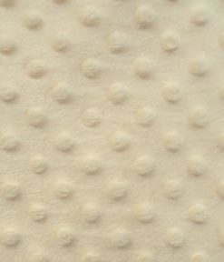 Cream Snuggle Minky Dot Fabric