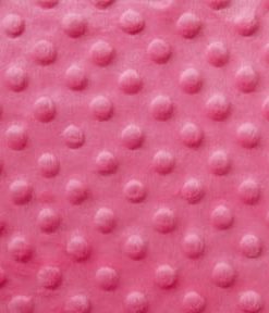Fuschia Snuggle Minky Dot Fabric