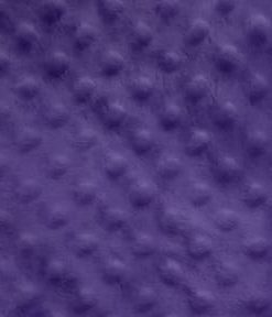 Purple Snuggle Minky Dot Fabric