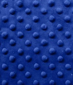 Royal Blue Snuggle Minky Dot Fabric