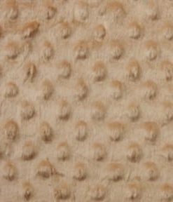 Tan Snuggle Minky Dot Fabric