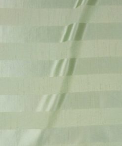 Sage Satin Stripe Shantung Fabric