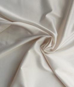 Off White Japanese Stretch Peau De Soie Fabric