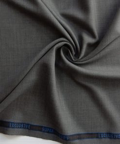 Heather Dove Grey Super 120s Worsted Wool Fabric