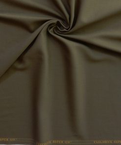 Dusty Moss Super 120s Worsted Wool Fabric