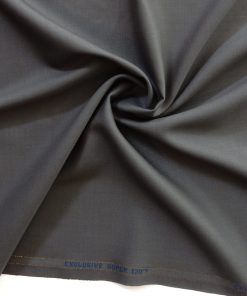 Grey Super 120s Worsted Wool Fabric