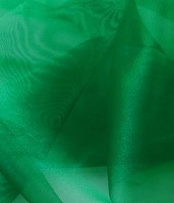 Emerald Twinkle Organza Fabric