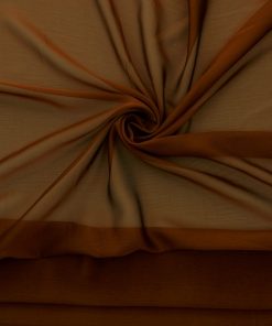 Alternative view of Copper-Brown Two-Tone Hi-Multi Yoryu Chiffon Fabric