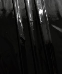 Alternative view of Black Wet Look Vinyl Fabric