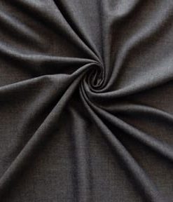 Bankers Gray Italian Super 100s Wool Flannel Fabric
