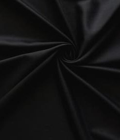 Black Italian Super 100s Wool Flannel Fabric