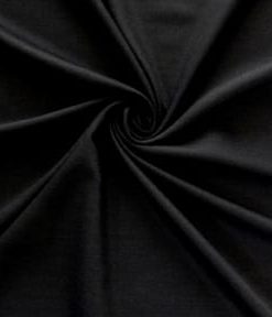 Charcoal Italian Super 100s Wool Flannel Fabric