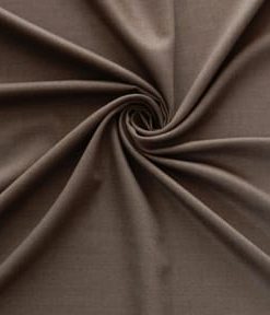English Taupe Italian Super 100s Wool Flannel Fabric