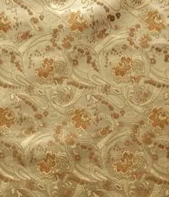 Gold Small Paisley 60" Soft Shine Chinese Brocade Fabric