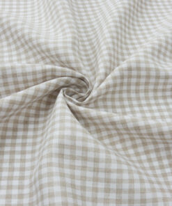 Alternative view of Natural-White European 100% Linen Gingham Fabric