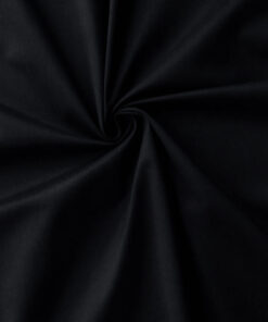 Black Lucia Stretch Pima Cotton Sateen Fabric