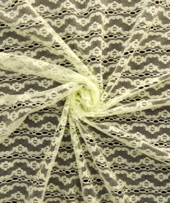 Citrus Stripe Stretch Knit Lace Fabric