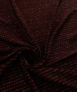 Alternative view of Mahogany Metallic Stretch Matte Jersey Fabric