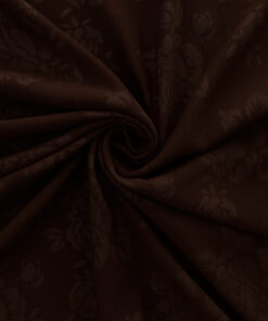 Brown Jacquard Knit Fabric
