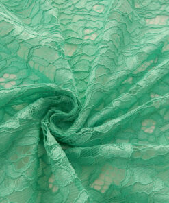 Alternative view of Mint Re-Embroidered Lace Fabric
