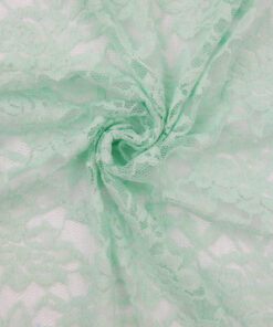 Alternative view of Mint Re-Embroidered Stretch Lace Fabric 59