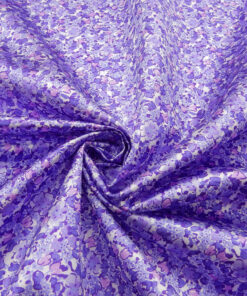 Alternative view of Lilac Calico Textured Satin Fabric