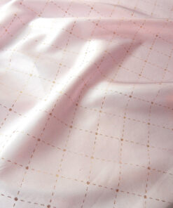 Alternative view of Pink-Gold Metallic Satin Fabric
